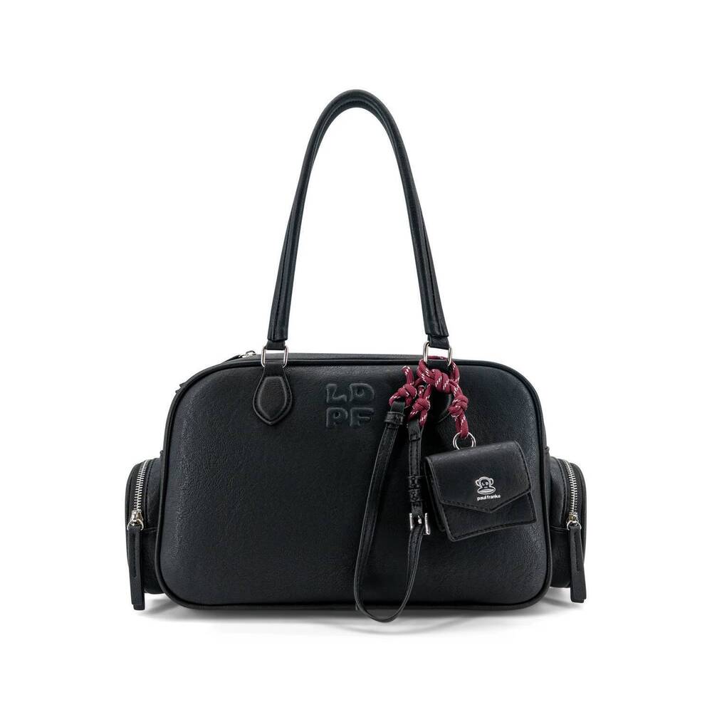 NEW LIKE DREAMS women's check in utility tote bag in black